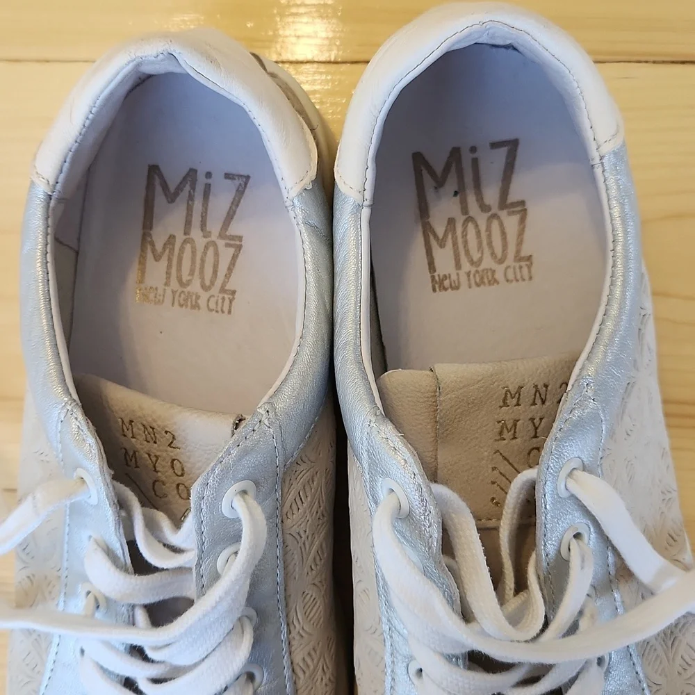 Miz Mooz Jane & Courtney Lace-Up Sneakers CJ Linen/Pewter EU 41 US 10